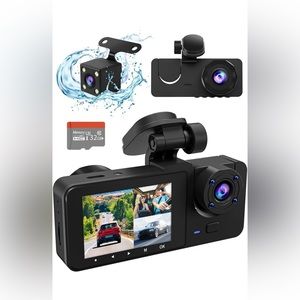 Dash Camera for Cars,4K Full UHD Car Camera Front Rear